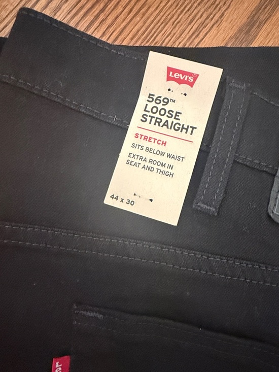 Levi's 569 Black LooseStraight Jeans - Men's - Picture 3 of 4